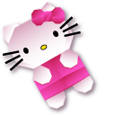 Origami Hello Kitty pointer