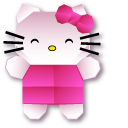 Origami Hello Kitty cursor