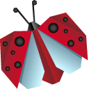 Origami Ladybug cursor
