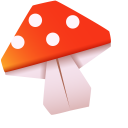 Origami Leaf and Mushroom cursor