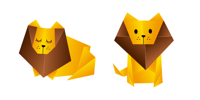 Origami Lion
