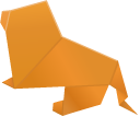 Origami Lioness and Lion cursor