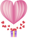 Origami Love Gift cursor