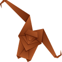 Origami Monkey and Banana cursor