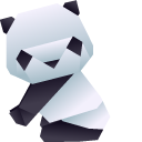 Origami Panda and Bamboo cursor