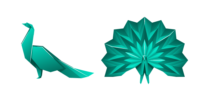 Origami Peacock