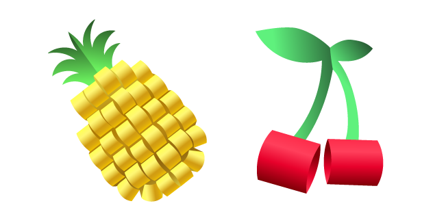 Origami Pineapple and Cherry
