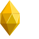 Origami Pink and Yellow Gems cursor