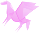 Origami Pink Horse and Pegasus cursor