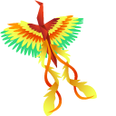 Origami Purple and Rainbow Firebirds cursor