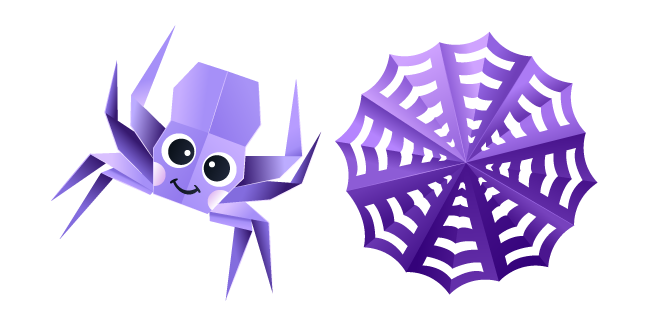 Origami Purple Spider