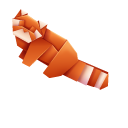 Origami Red Panda and Giant Panda pointer