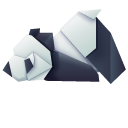 Origami Red Panda and Giant Panda cursor