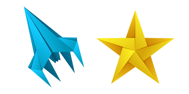 Origami Rocket and Star
