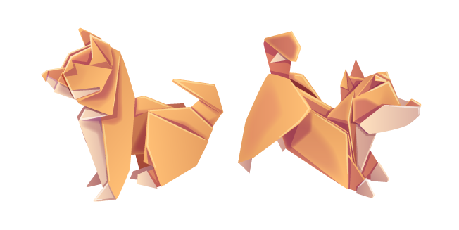 Origami Shiba Inu Puppy