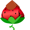 Origami Strawberry cursor