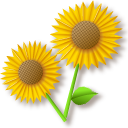 Origami Sunflowers cursor