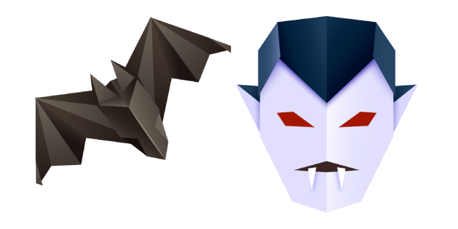 Origami Vampire and Bat