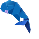Origami Whale cursor