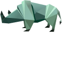 Origami Windmill and Rhinoceros cursor