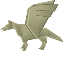 Origami Winged Wolf and Sword cursor
