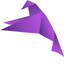 Purple Origami Bird cursor