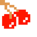 Pixel Pac-Man and Cherry pointer