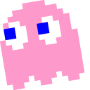 Pixel Pac-Man Pinky and Blue Ghost cursor