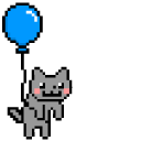 Balloon Nyan Cat Pixel cursor