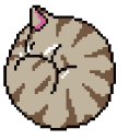 Brown and Gray Cats Pixel cursor