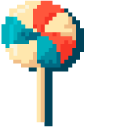 Colorful Lollipops Pixel cursor