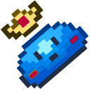 Cute Terraria Slime Prince Pixel pointer