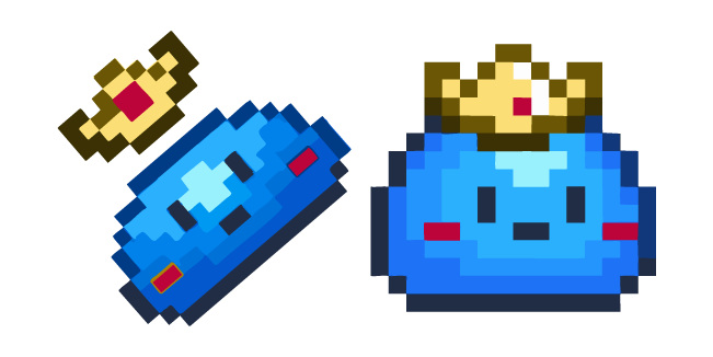 Cute Terraria Slime Prince Pixel