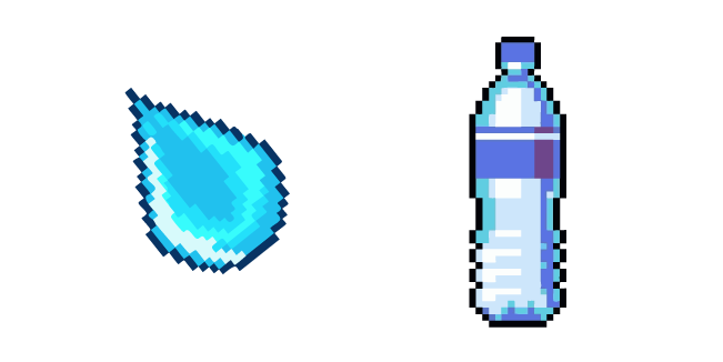 Drop and Bottle of Water Pixel