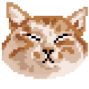 Funny Gray and Orange Cats Pixel cursor