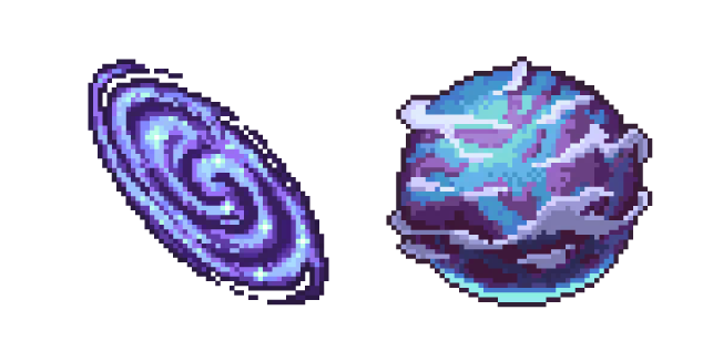 Galaxy and Planet Pixel