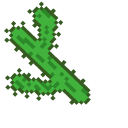 Green Cactuses Pixel pointer