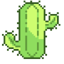 Green Cactuses Pixel cursor