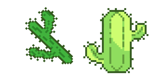 Green Cactuses Pixel
