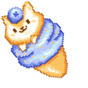 Ice Cream with Puppy and Kitties Pixel pointer