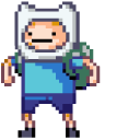 Jake the Dog and Finn the Human Pixel cursor