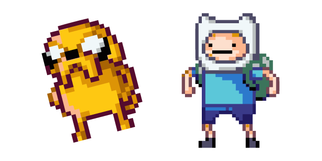 Jake the Dog and Finn the Human Pixel