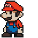 Mario and Mystery Block Pixel cursor