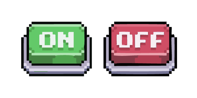On and Off Buttons Pixel