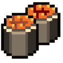 Onigiri and Sushi Pixel cursor