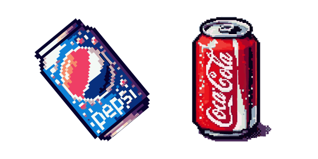 Pepsi and Coca-Cola Cans Pixel