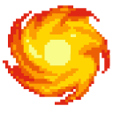 Phoenix and Fireball Pixel cursor
