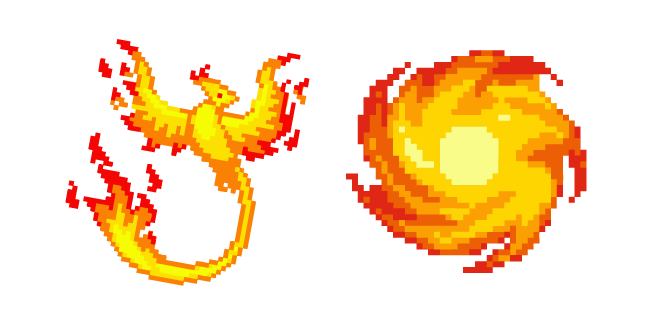 Phoenix and Fireball Pixel