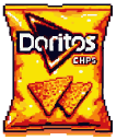 Pringles and Doritos Pixel cursor