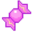 Purple and Pink Candies Pixel cursor